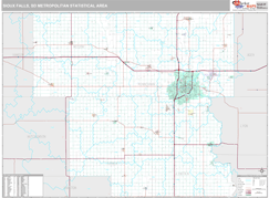 Sioux Falls Metro Area Digital Map Premium Style